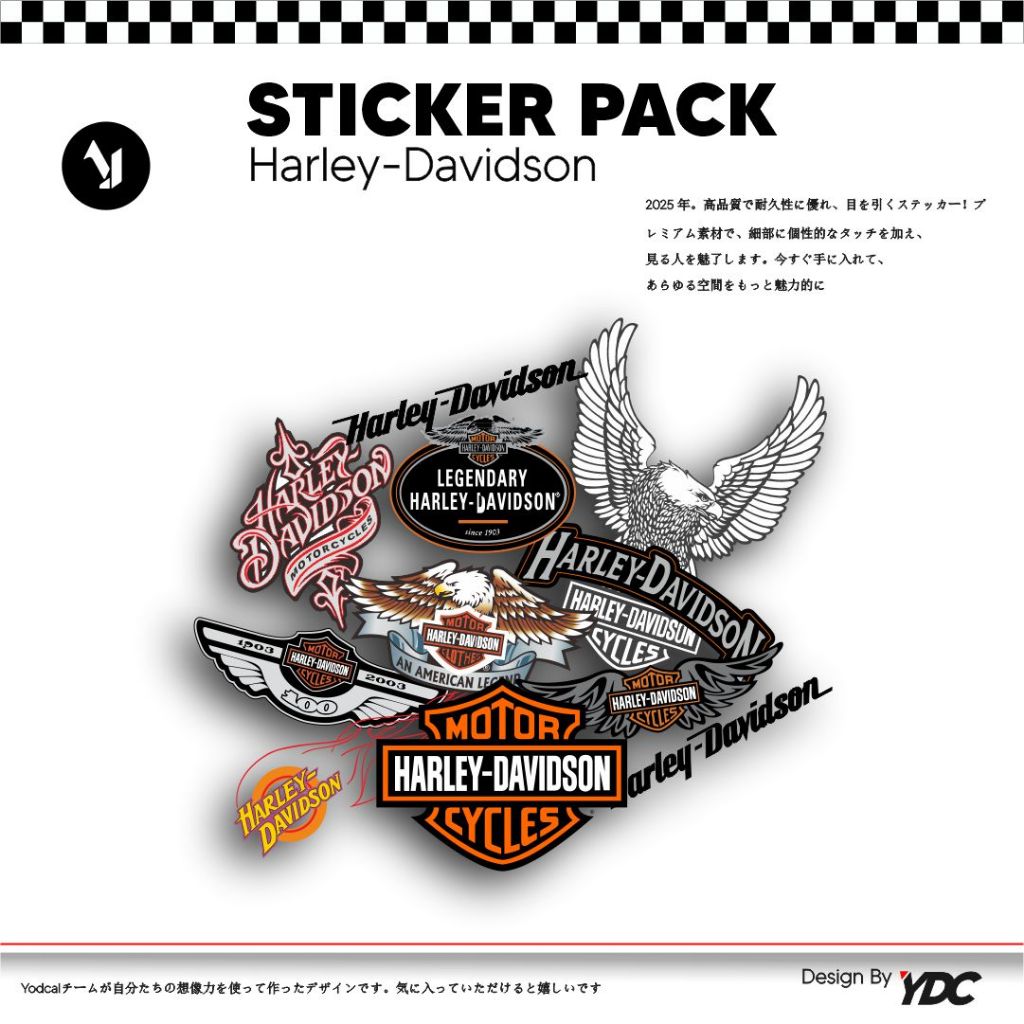 

STIKER PACK - HARLEY-DAVIDSON | STICKER KOPER, STICKER TUMBLER, STICKER LAPTOP, HELM DLL