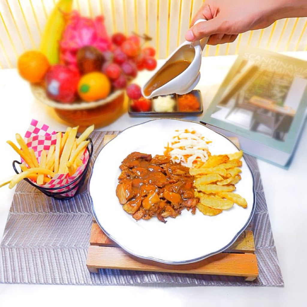 

Chicken Steak Mushroom