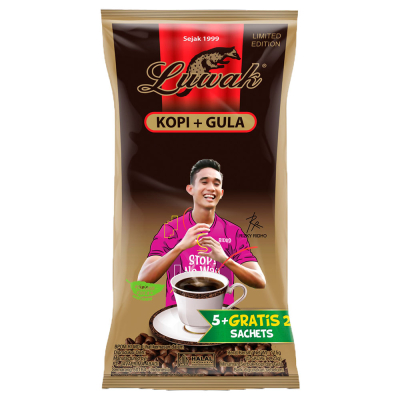 

Luwak Kopi+Gula Bag 5 + 2 @23 g