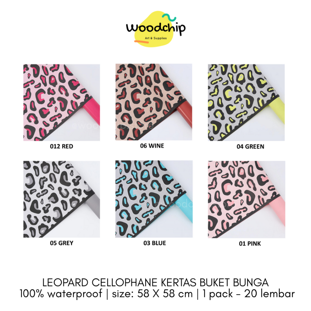 

[LEMBAR] LEOPARD SKIN CELLOPHANE | KERTAS BUKET BUNGA MOTIF MACAN TUTUL KERTAS KADO WRAPPING PAPER