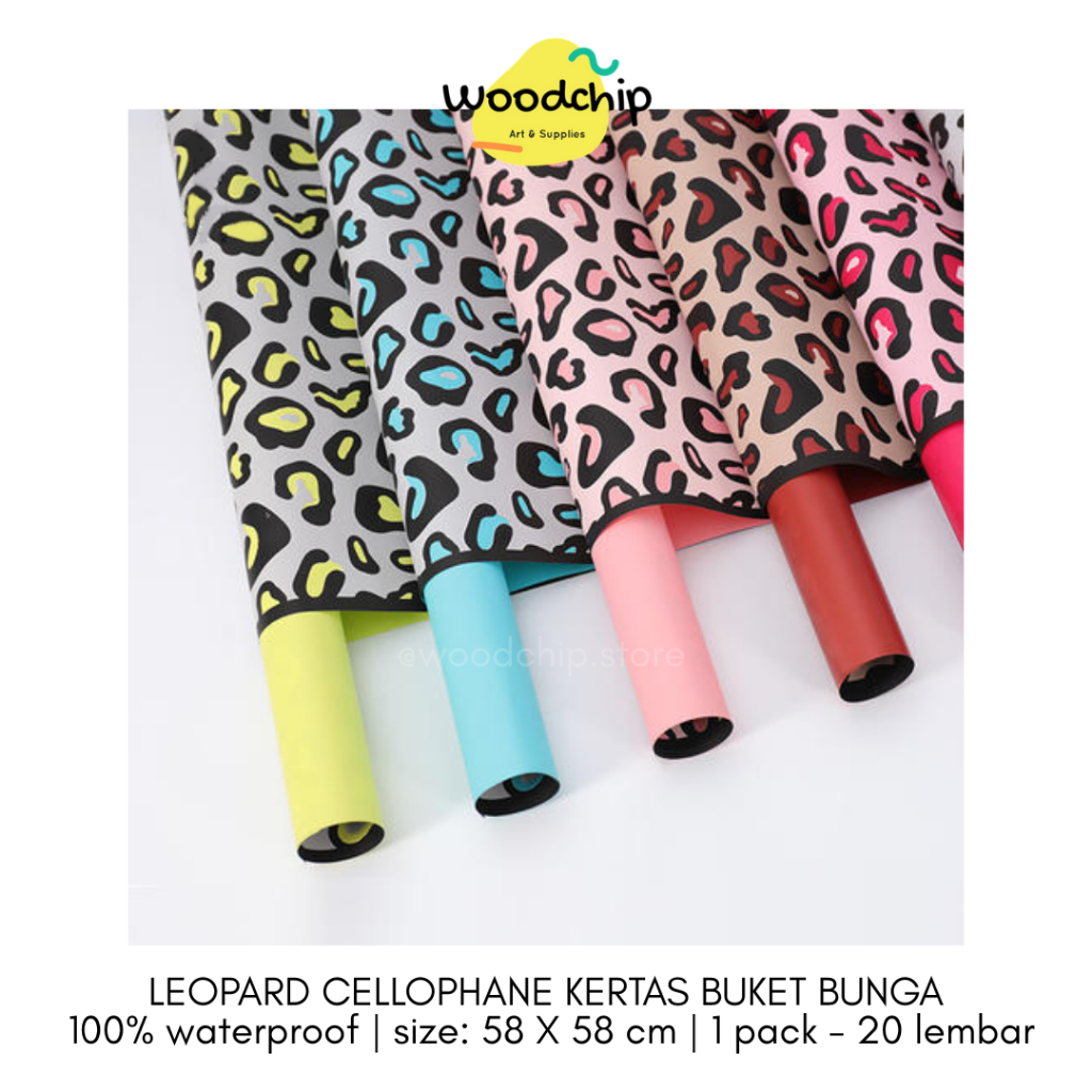 

[PACK] LEOPARD SKIN CELLOPHANE | KERTAS BUKET BUNGA MOTIF MACAN TUTUL JUNGLE KERTAS KADO GIFT WRAP