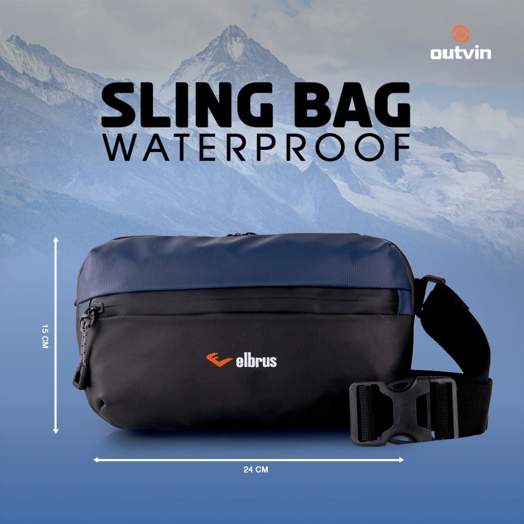 [BISA COD] Tas Pinggang Pria Anti Air Ukuran Kecil | Waistbag Simple & Rapi untuk Dompet HP Kunci