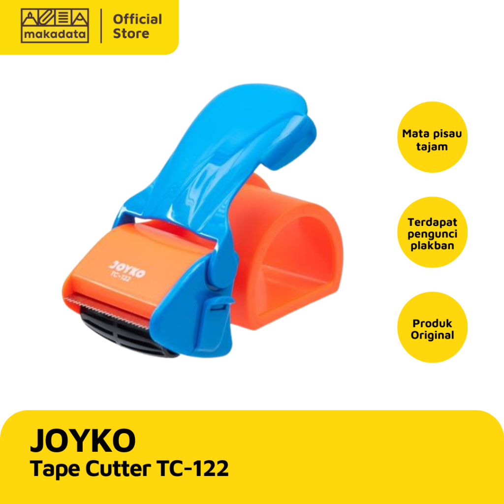

TAPE CUTTER / TAPE DISPENSER / PEMOTONG PITA PEREKAT JOYKO TC-122 (1 PCS) MURAH