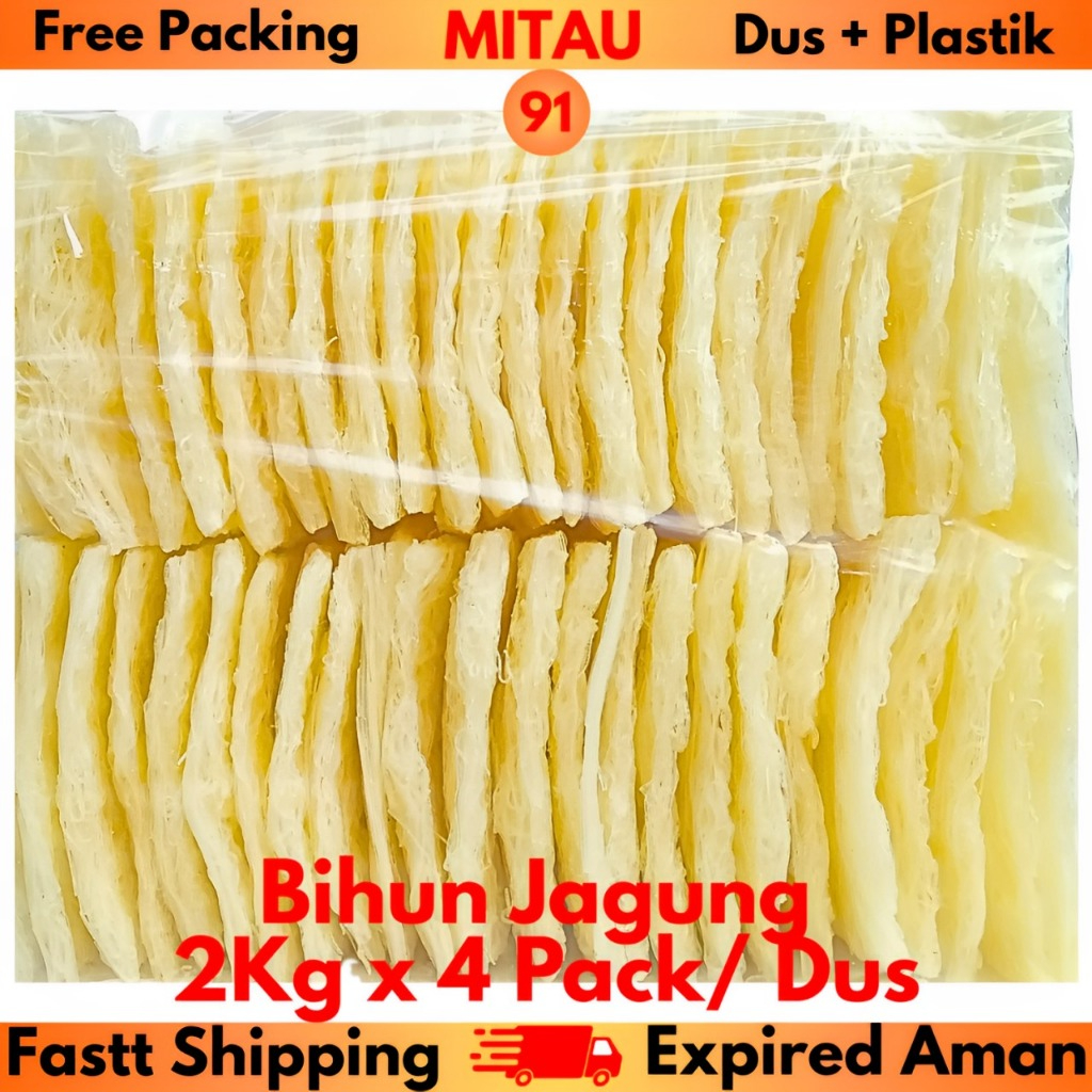 

Bihun Jagung Isi 2 Kg x 4 Pack / Dus