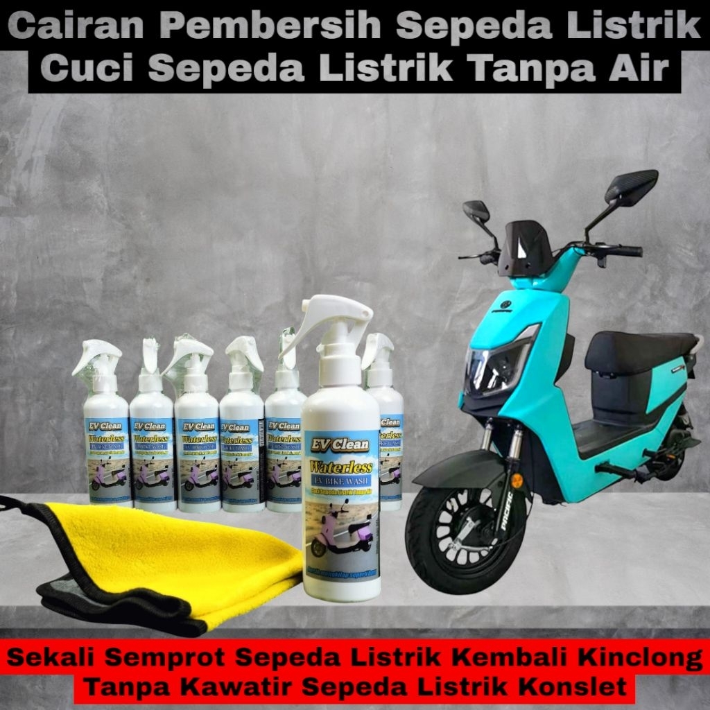 Cairan Pembersih Sepeda Listrik EV Clean (Gratis Kain Lap Microfiber)