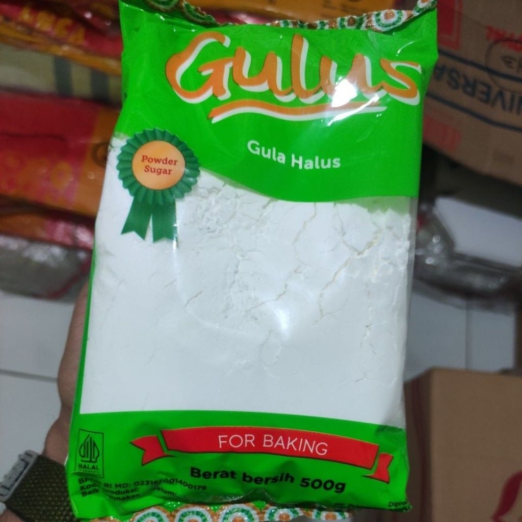 

Gula halus Merk Gulus kemasan 500gr