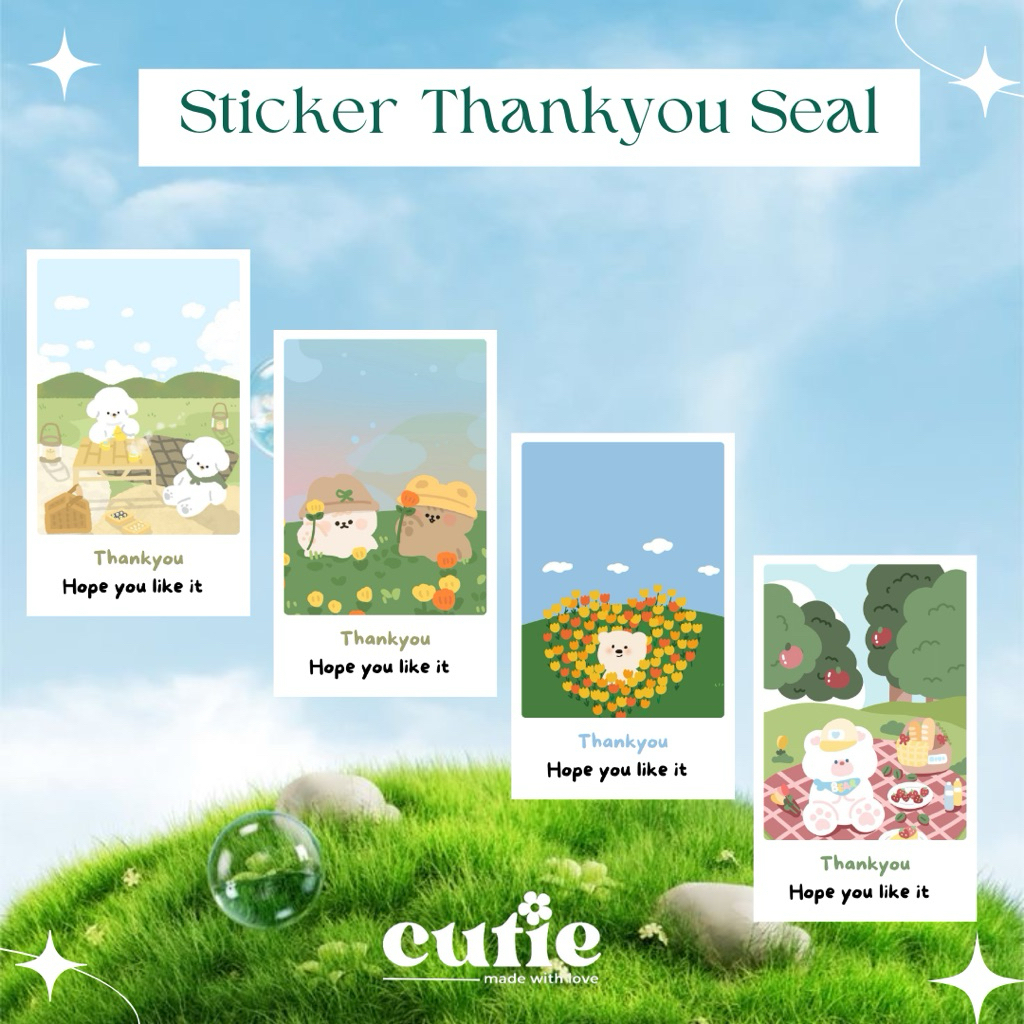 

Sticker Seal Packing Cute / Sticker Thankyou Seal / Sticker Packaging