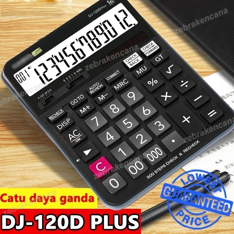 

Kalkulator MJ 120D PLUS CHECK CORRECT Kalkulator Meja Check Correct 100% asli