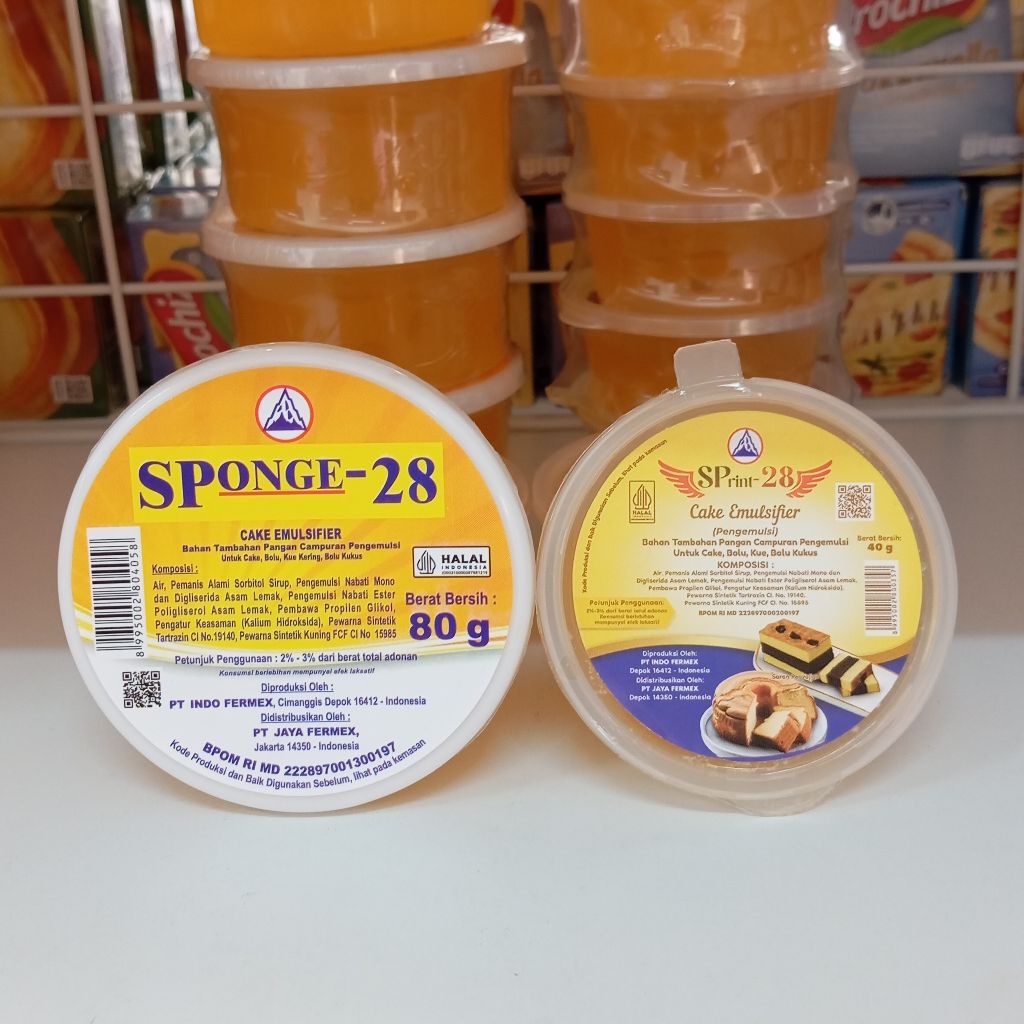 

SP Kue Sponge-28 Sprint-28 40g & 80g Cake Emulsifier