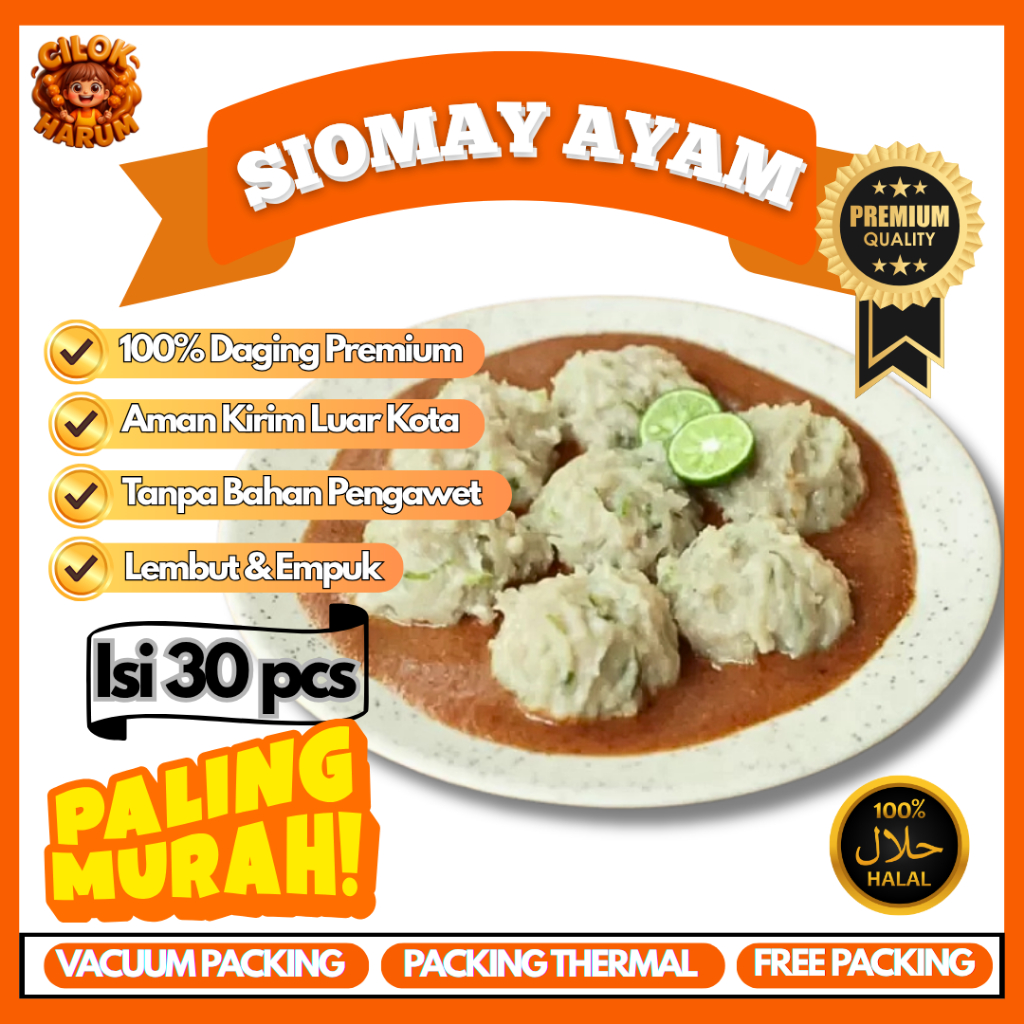 

Siomay Frozen Premium Isi 30 – Siap Kukus, Enak, Praktis & Halal