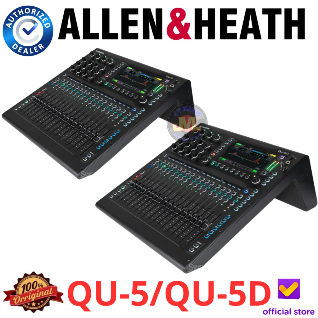 Allen & Heath QU-5 / QU-5D Dante 16-Channel Digital Mixer Original Allen Heath QU5 / QU5D
