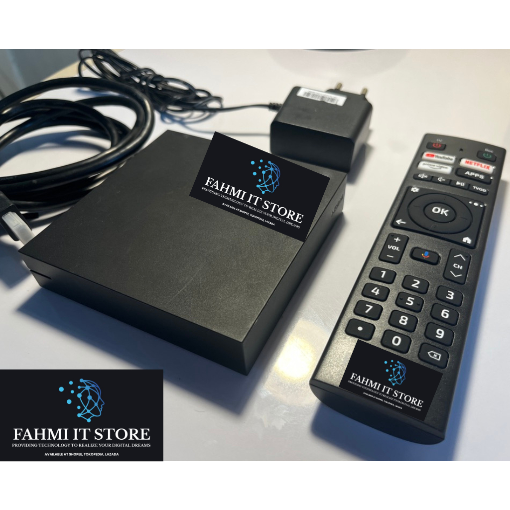 Stb Android B866F Google TV Fullset Siap Pakai