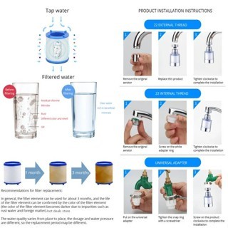 Filter Kran Wastafel Dapur Purifier Water Saringan Wastafel Dapur 903