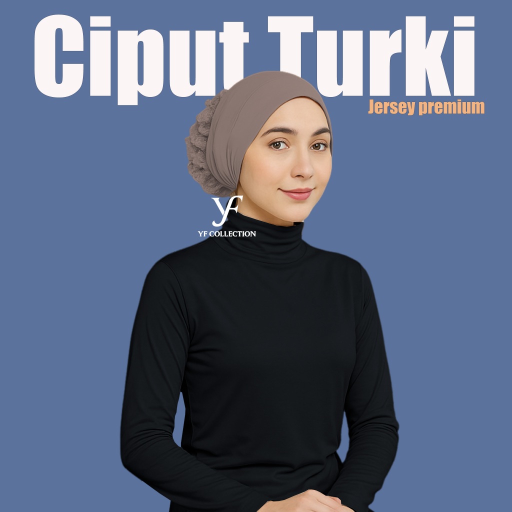 CIPUT TURKI INNER TURKI BRUKAT BESAR/CEPOL Turki/Cepol HIJAB Ciput turki Dalaman Jilbab Kerudung