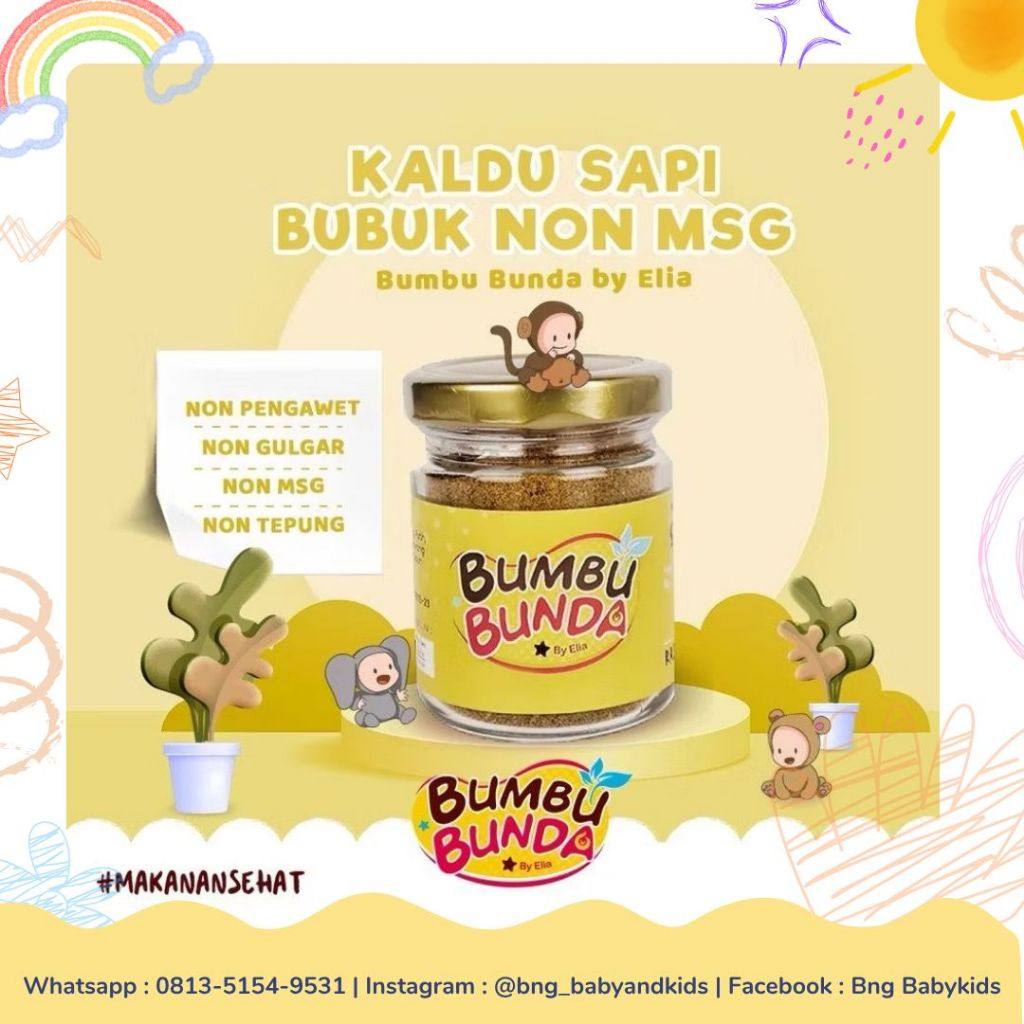 

BBE07 BUMBU BUNDA ELIA KALDU AYAM KAMPUNG / KALDU SAPI /KALDU JAMUR / KALDU ANAK / KALDU NON MSG 50 Gr ed 5/ 2026