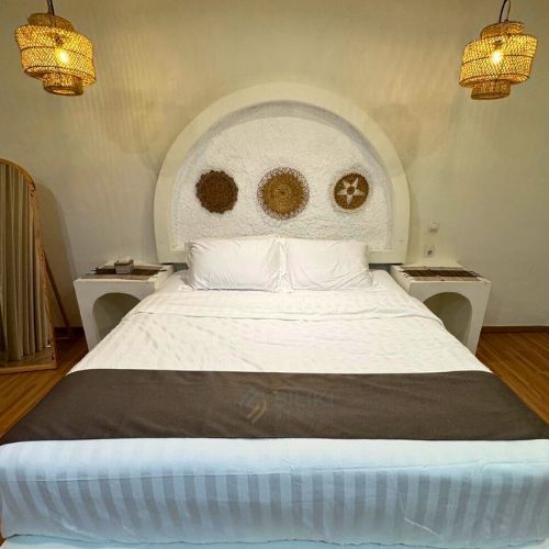 Bedcover Sprei Hotel Motif Garis Putih Salur Katun Dolby Import Motif Salur Ukuran Single 120x200 10