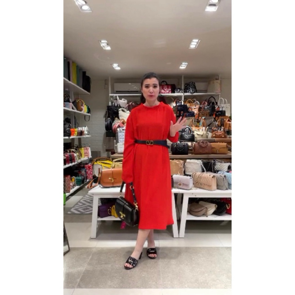 [New] Dress Valentino Crepe