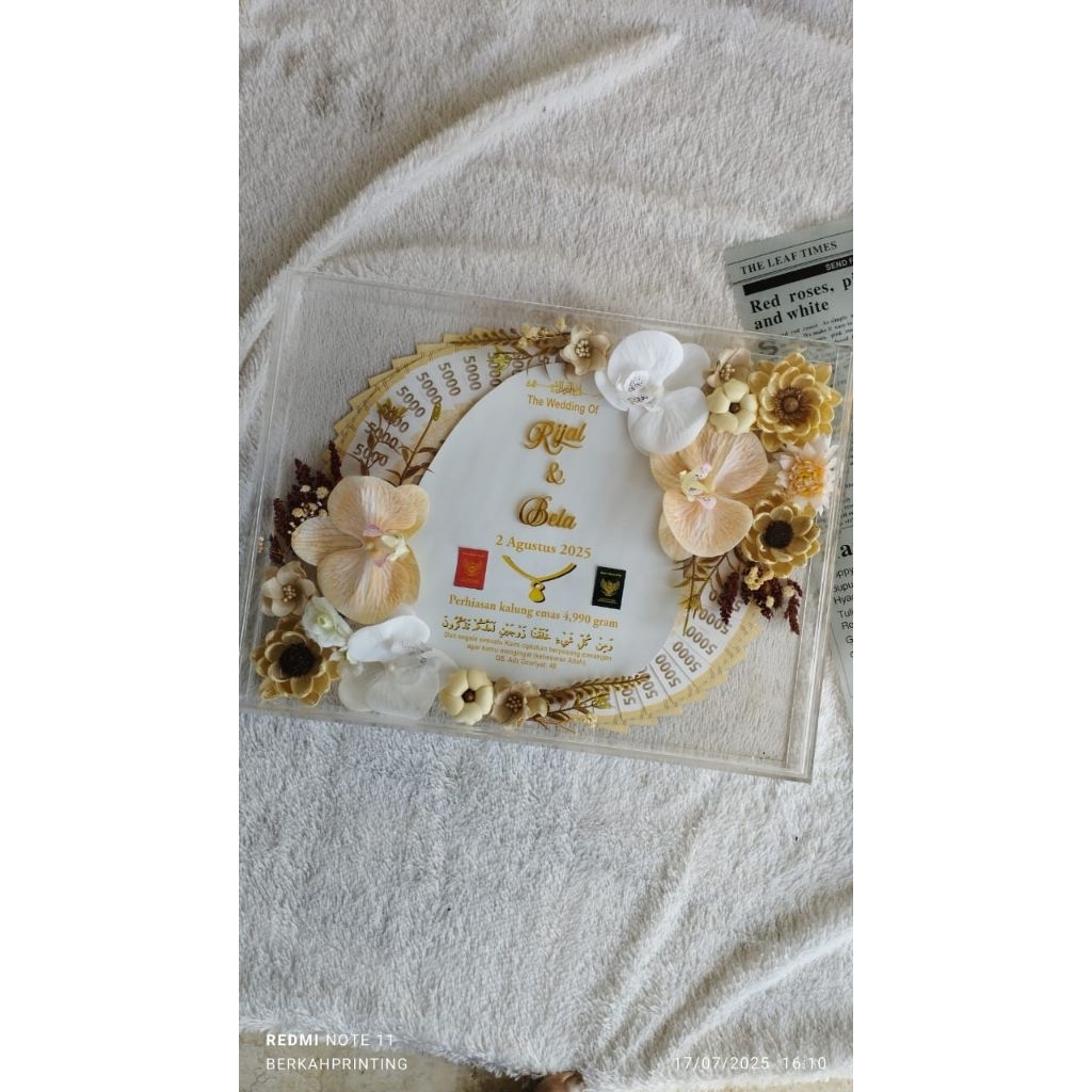 Mahar Akrilik nuansa rustik