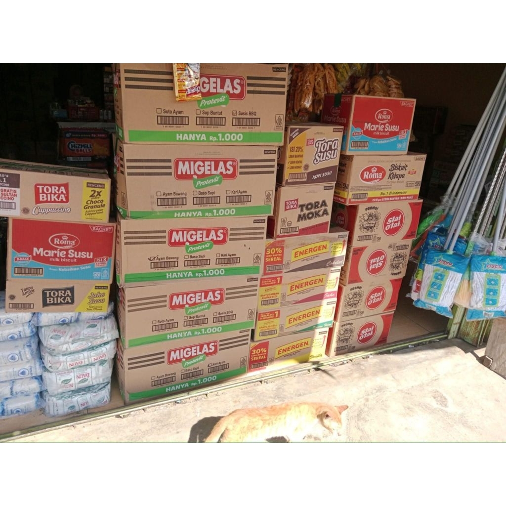 

1 KARTON Mie gelas 10+5 isi 12 renceng all varian bisa mix MIGELAS