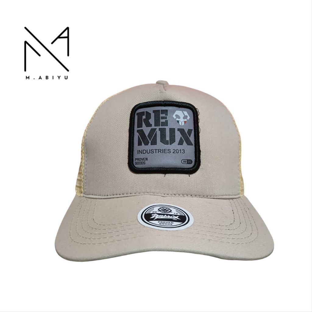 M.ABIYU Topi Fashion Cowo Topi Jaring Pria Wanita Topi Remux Keren