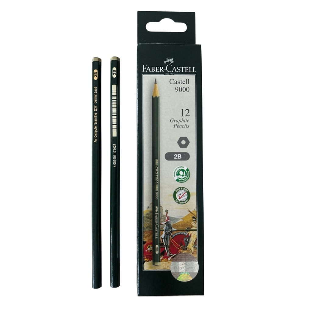 

PENSIL 2B FABER CASTELL 9000 / GRAPHITE PENCILS