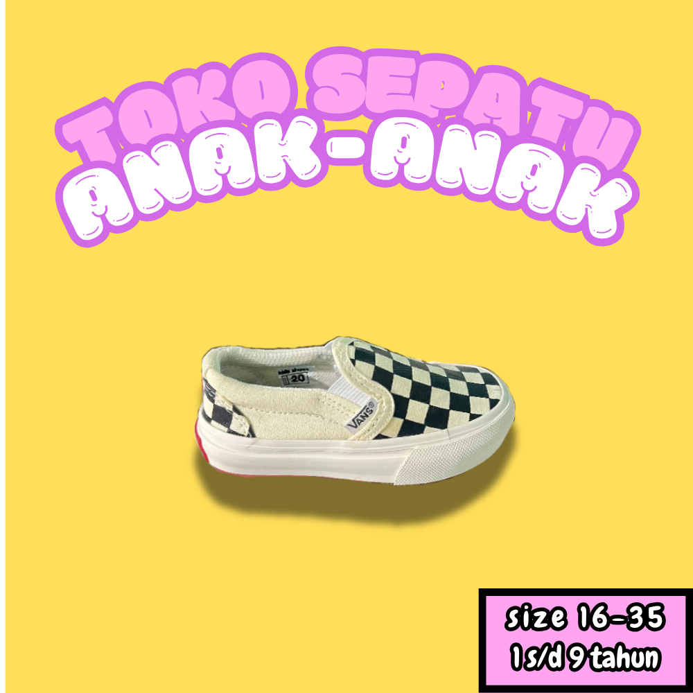 Slip On Anak | Vans Anak Slip On | Sepatu Vans Anak | Sepatu Anak / Slip On Anak Vans Anak