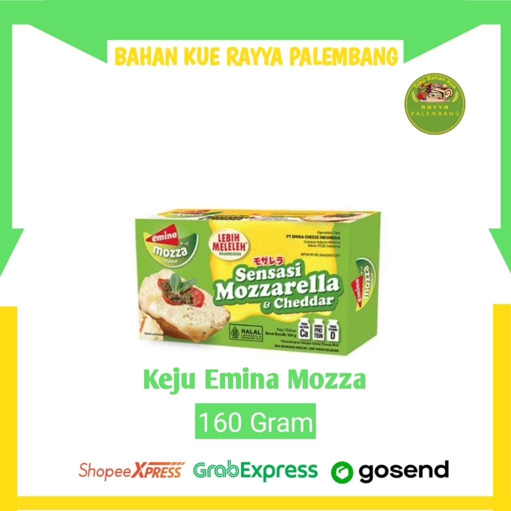 

Keju Emina Mozza 160Gram - Bahan Kue Rayya Palembang