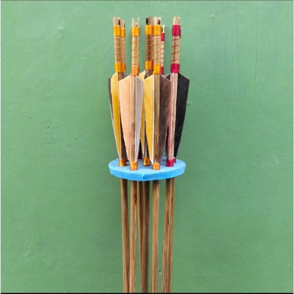 12 arrow bambu petung grade A sortir berat seragam busur panah