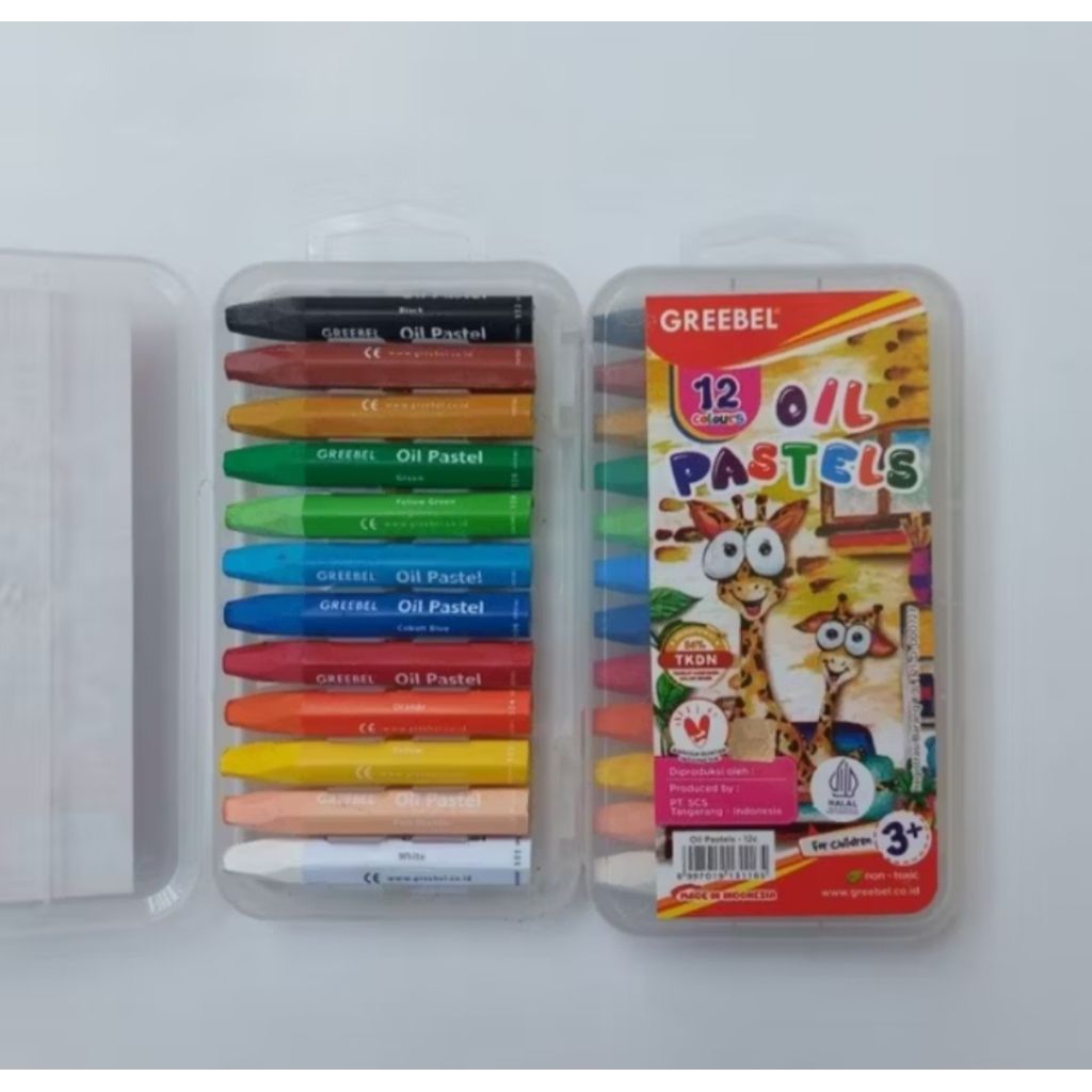 

(PCS) CRAYON/OIL PASTEL12 WARNA GREEBEL (MIN. ORDER 6 SET)
