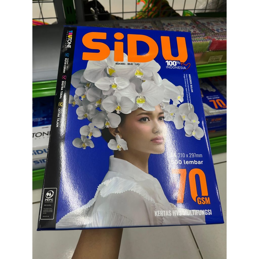 

kertas A4 SIDU gambar anggrek bulan