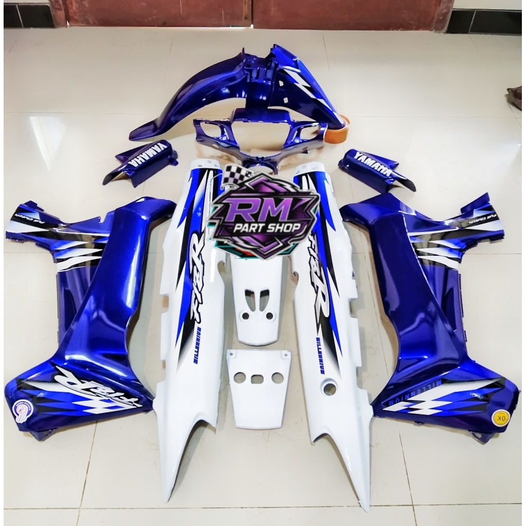 Body Set FIZ R MILENIUM BIRU PUTIH Bodi fulset Fiz r biru putih Milenium