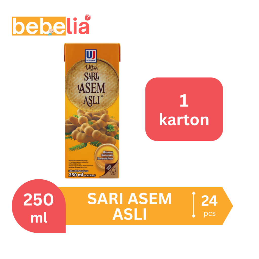 

Ultra Sari Asem Asli 250 ml 1 karton isi 24 pcs