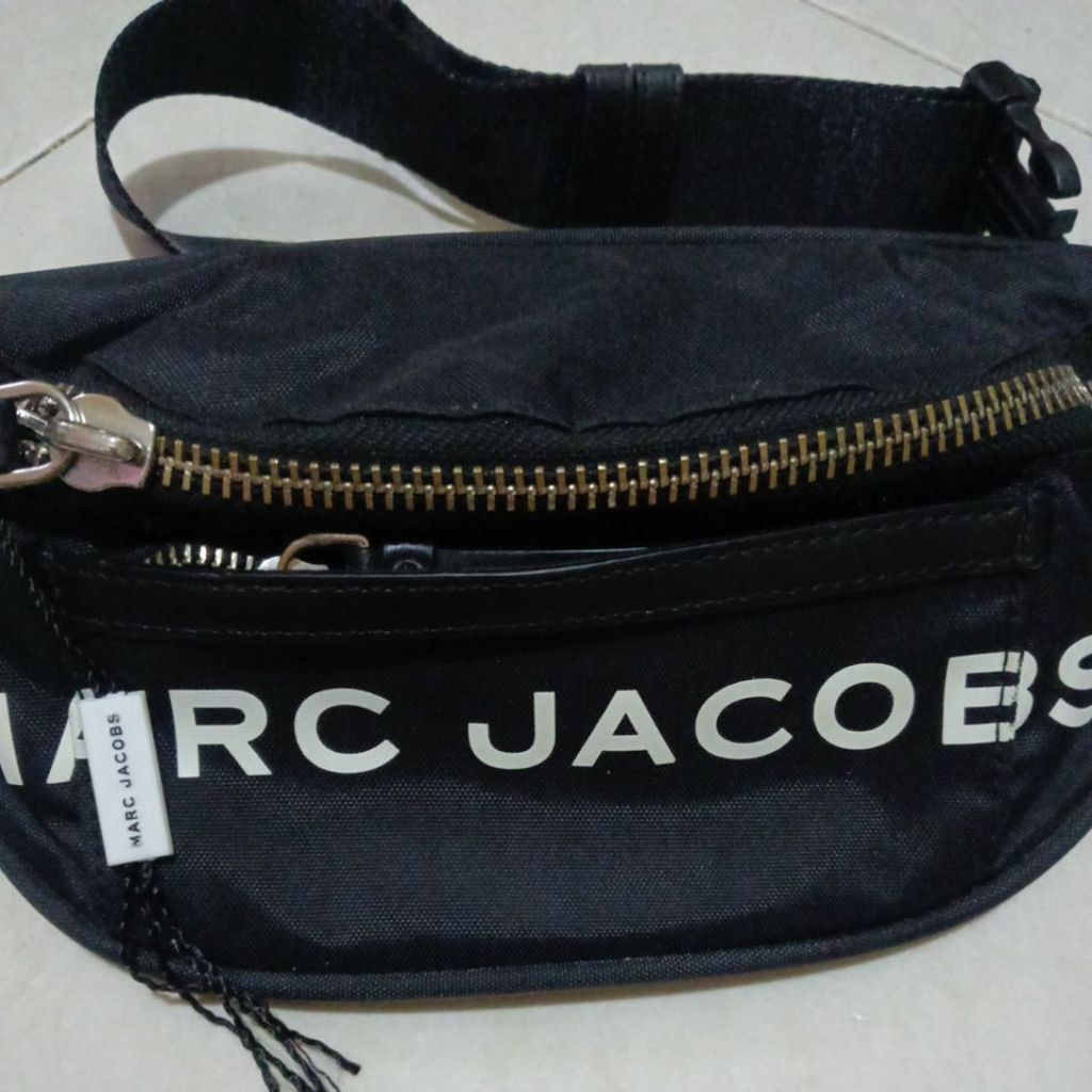 Marc Jacobs Nylon-Leather BeltBag Black PL original