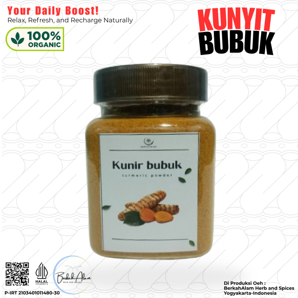 

Kunyit Bubuk Murni 100gr Tumerlic Powder