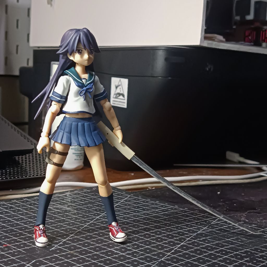 Weapon/Senjata Miniatur Katana Shirasaya Long (ORIGINAL) Kitbash Skala1/12 For Figma, SHF, Mafex, Re