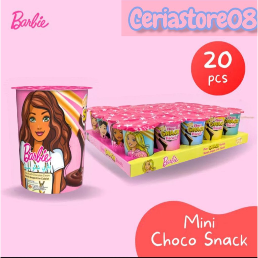 

20 Pcs Mini Chocolate Snack Biskuit Barbie