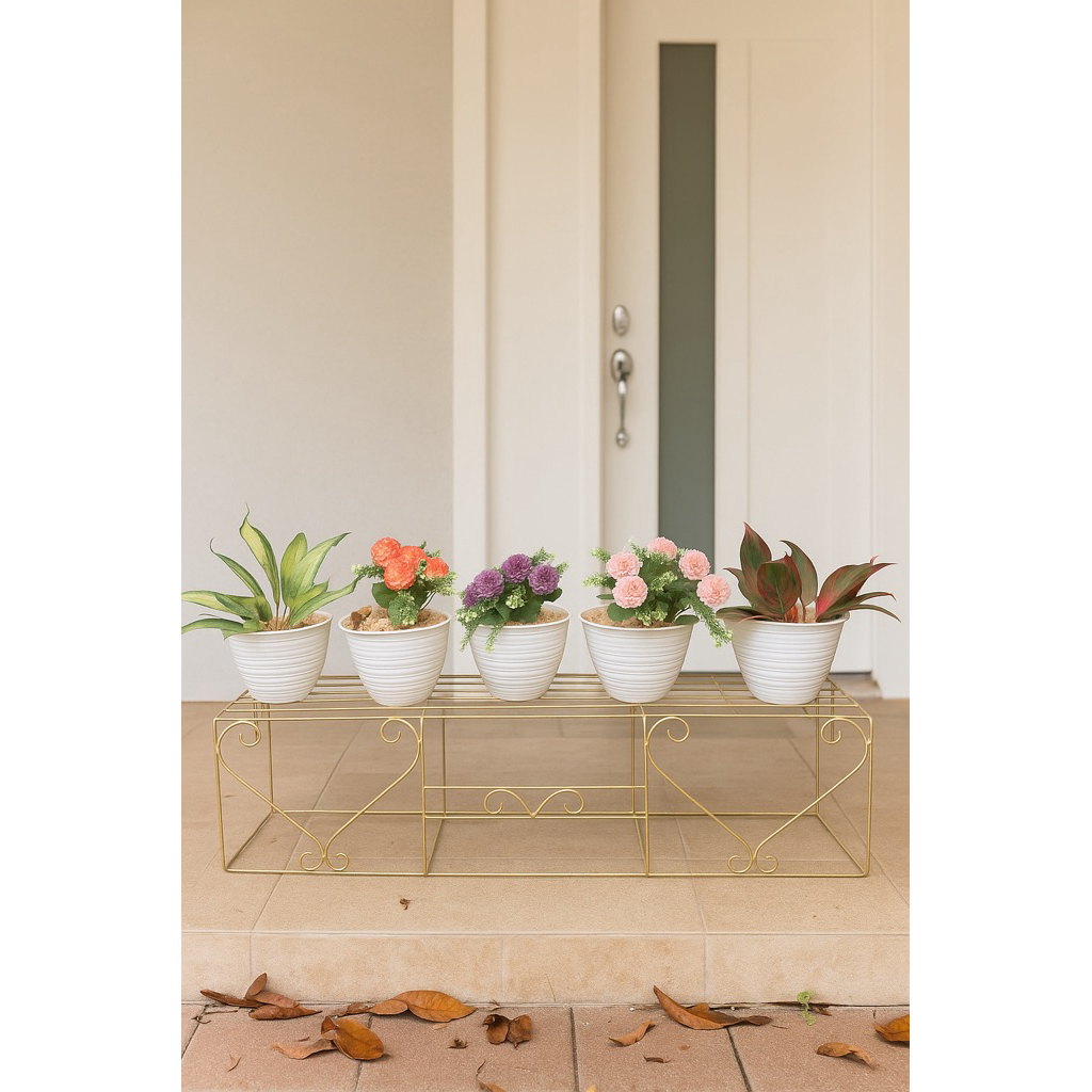 Termurah  Standing Pot 1 Meter Lebar 25 Cm  Finishing Galvanis Rak Pot tanaman Hias bunga Kebun Mini