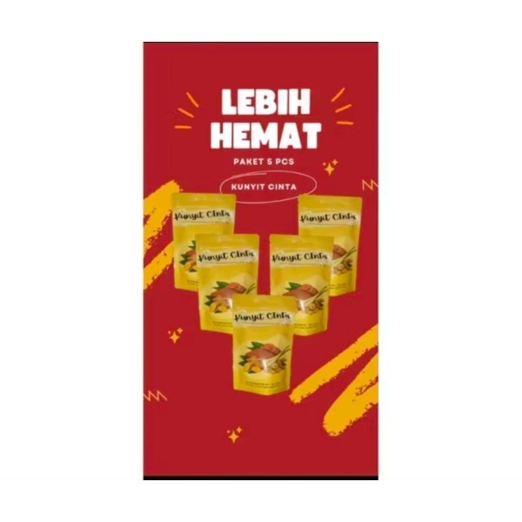 

| PAKET RESELLER | 5 PCS KUNYIT CINTA BPOM UNTUK KESEHATAN TUBUH DENGAN HERBAL ALAMI