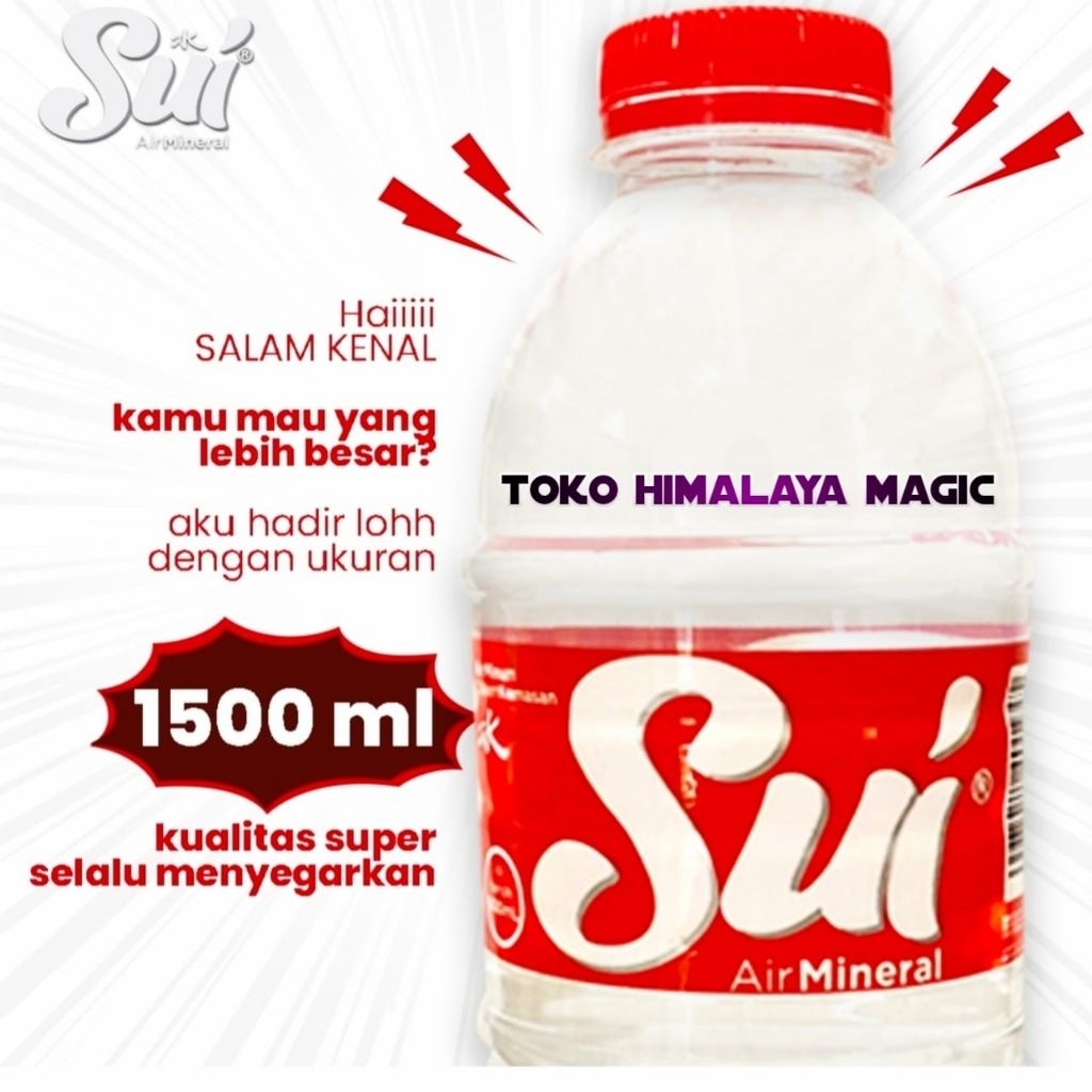 

Air mineral Sui Kemasan botol 1500 ml 1 Karton