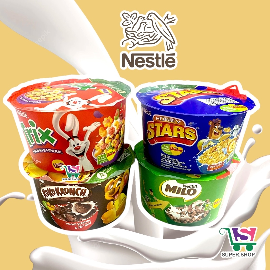 

Sereal Kemasan Cup - Sarapan Sehat - Koko Krunch - Milo - Honey Stars - Simba Choco Chips - TERMURAH