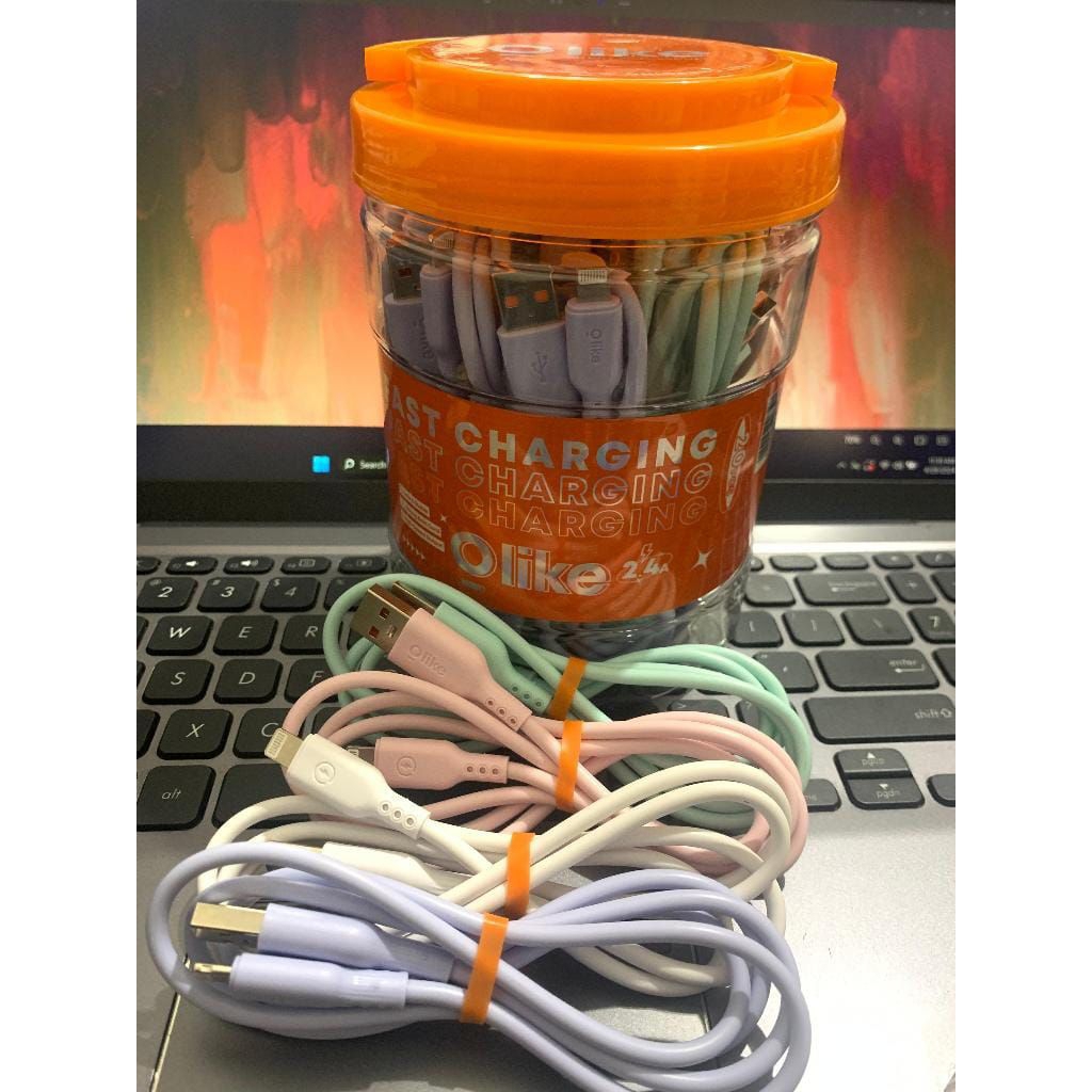 CABLE DATA D306C OLIKE ORIGINAL/KABEL CARGER OLIKE TYPE C/MICRO USB/LIGHTNING/OLIKE DATA CABLE D306M