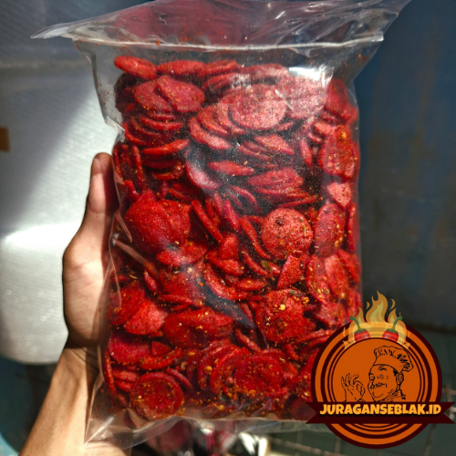 

SOSRENG //SOSIS GORENG //KERIPIK SOSIS GORENG KERING RENYAH PEDAS DAN ORI DAUN JERUK 500GRAM