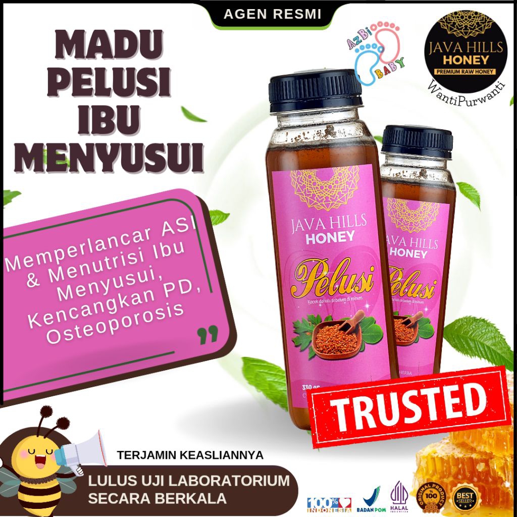 

Madu Pelusi Javahills Ibu Hamil Menyusui Booster Asi melimpah manis madu asli