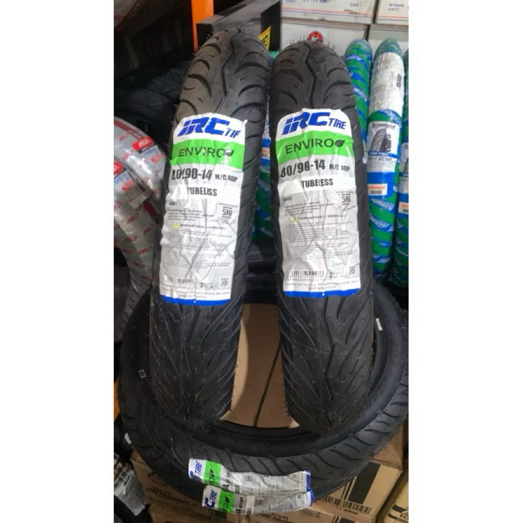 BAN LUAR IRC ENVIRO 80/90-14 TUBELESS. VARIO, BEAT.