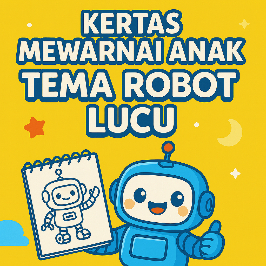

Kertas Mewarnai Anak Tema Robot Lucu Ukuran A5 Rp300 Per Lembar Minimal 10 Lembar