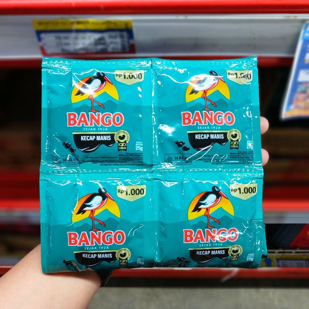 

12 Sachet Bango Manis Kecap 1 Renceng @25gr × 12pcs , Kecap Bango 1000 an
