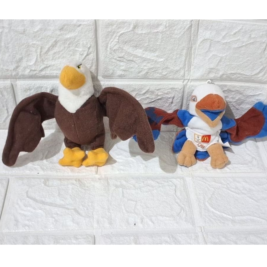 boneka burung elang garuda brand original mcd mcdonalds maskot burung terbang sayap brother bears