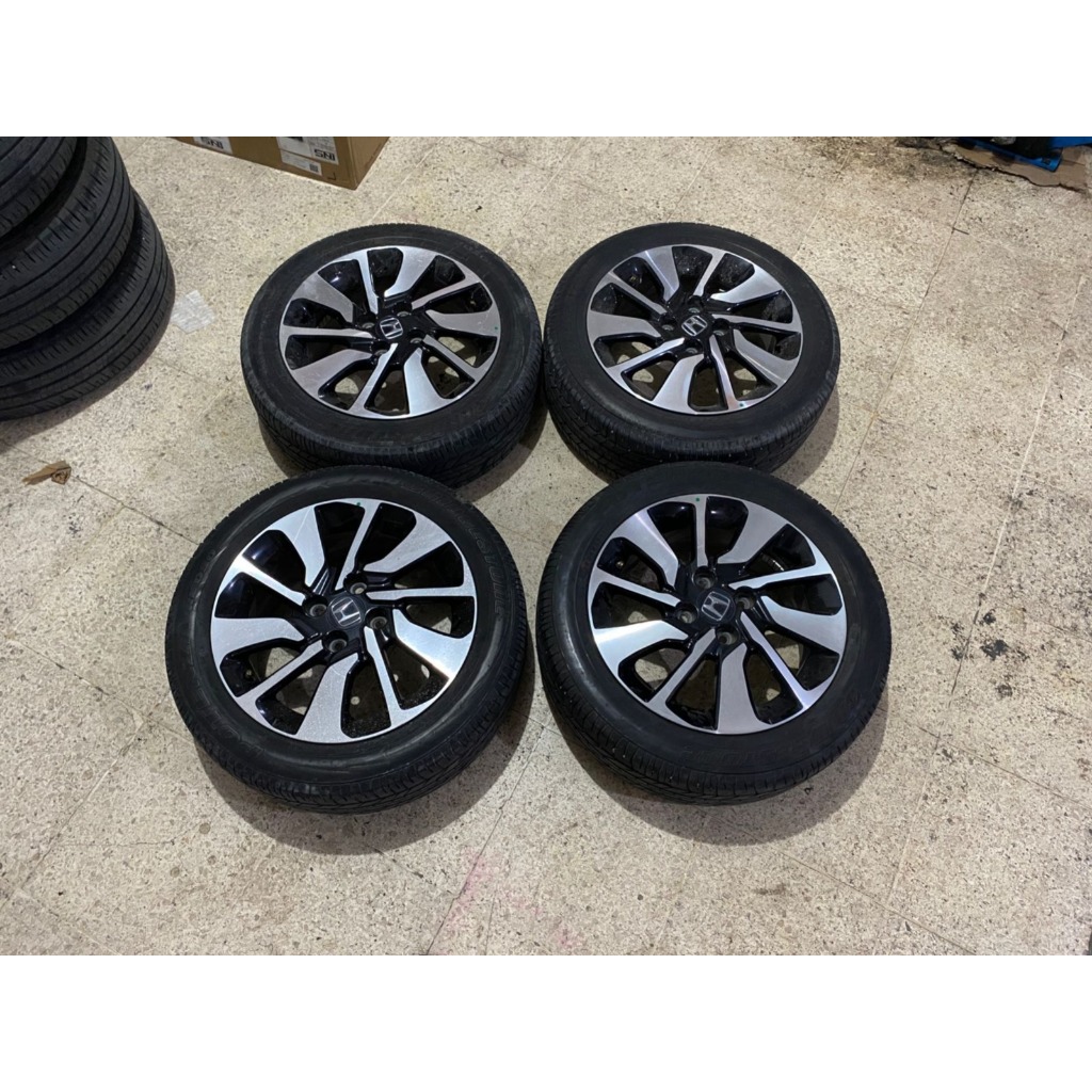 VELG MOBIL ORI STD BRIO RS RING 15 LEBAR 6 LUBANG BAUT PCD 4X100 ET53 + BAN BRIDGESTONE 185 55 R15 P