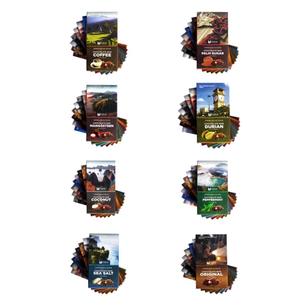 

Chocolate Bar Worcas All Varian 90gr