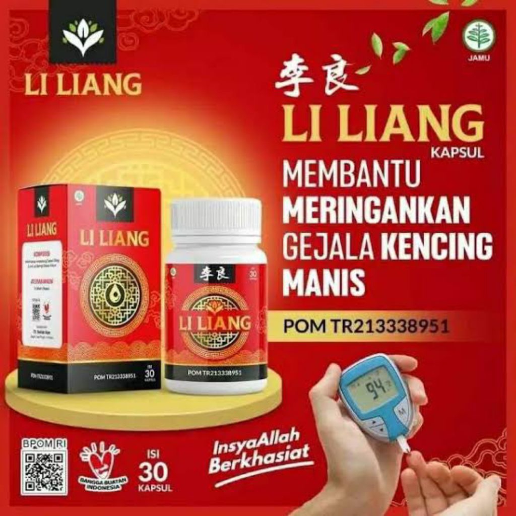 Li Liang Herbal Cina Li Liang Suplemen Diabetes Kencing Manis